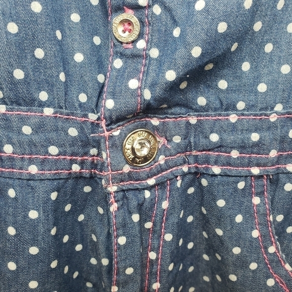 U.S. POLO ASSO. Jean Romper Size 12 - Picture 8 of 11